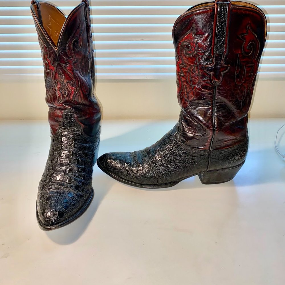 LUCCHESE Horned Lizard Boots EXTREMELY RARE